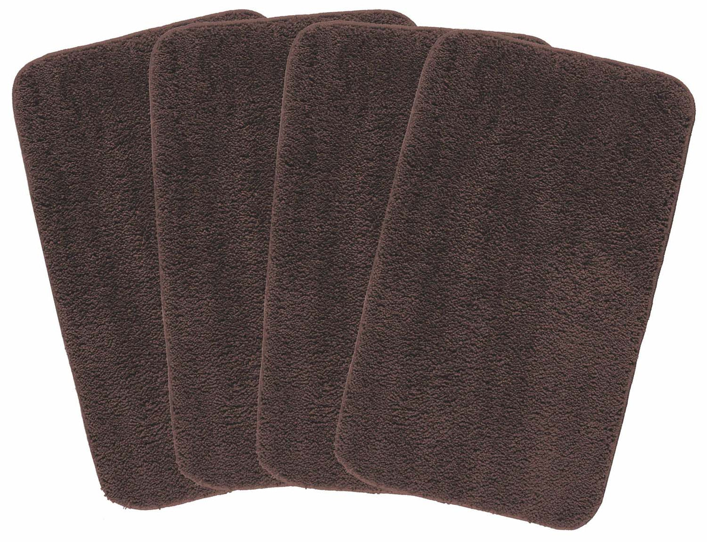MICROFIBER ANTI SLIP BATH MAT CM COFFEE BROWN