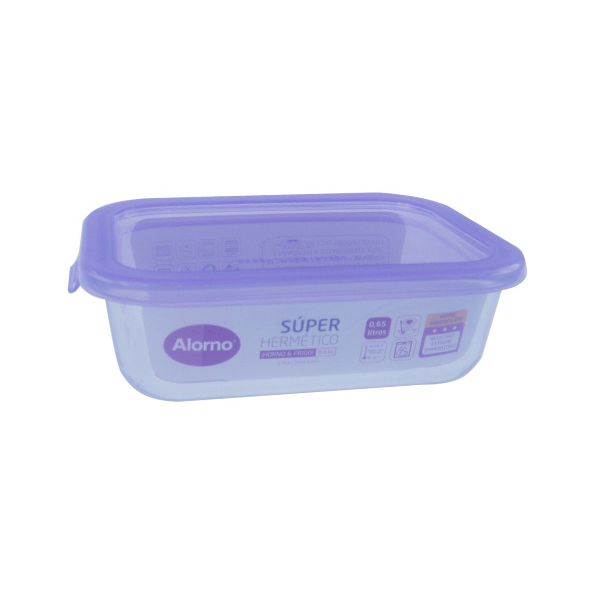Glass storage container with a lid 
