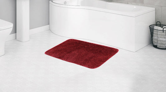 MICROFIBER ANTI SLIP BATH MAT CM RED