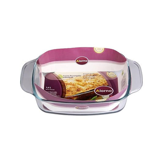 Alorno Borosilicate Glass Square Roaster Baking Dish